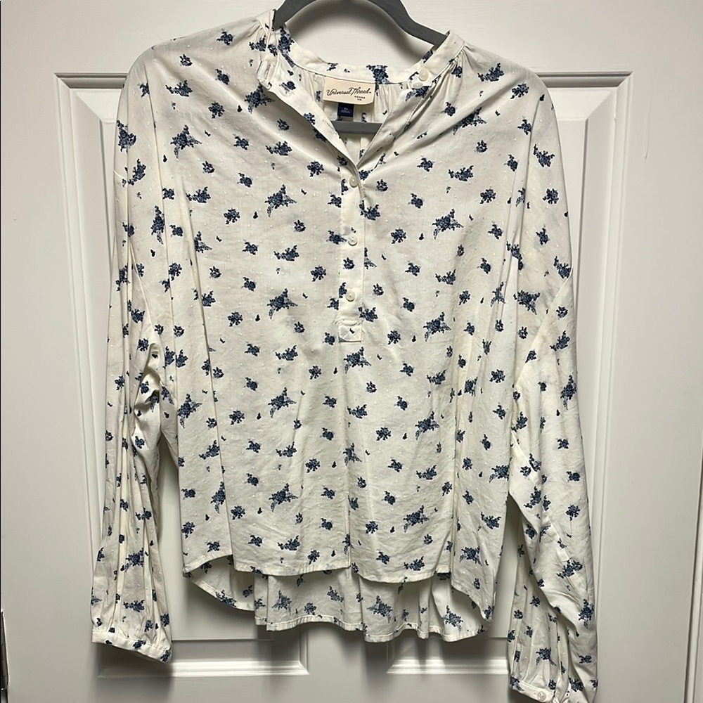 Floral Button-Up Blouse